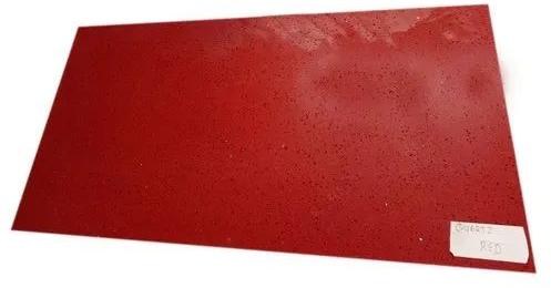 Rectangular Composite Vinyl Floor Tiles, Color : Red