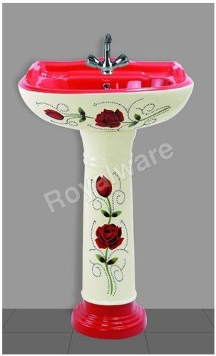 Vitrosa Double Color Wash Basin, Feature : Printed