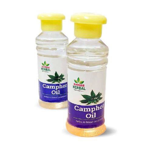 100ml SHREE Camphor Oil, For Medicine, Form : Liquid