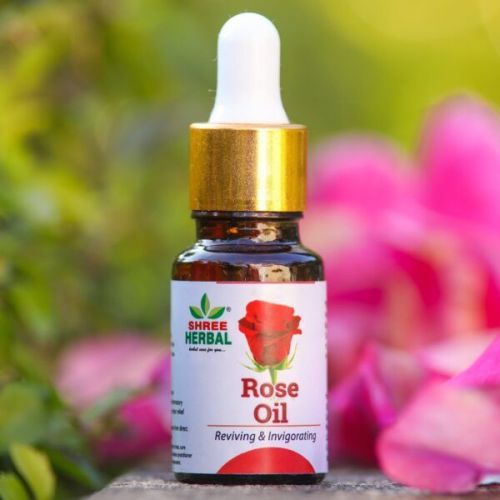 Organic 10ml SHREE Rose Oil, For Medicals Use, Cosmetics, Packaging Type : Glass Bottels