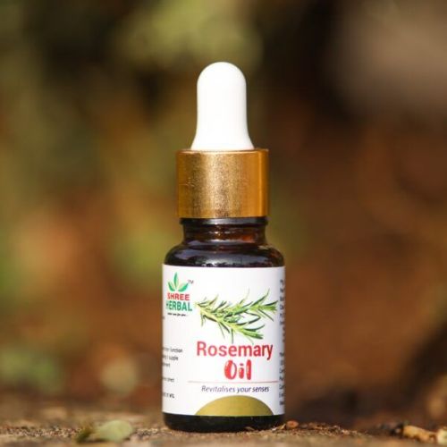 Leaves 10ml Shree Rosemary Oil, Packaging Type : Bottle