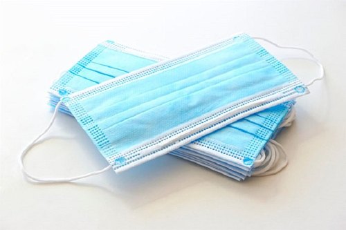 Non Woven Surgical Mask, For Laboratory, Hospital, Clinical, Rope Length : 5inch, 4inch