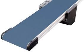 Polished Electric Metal PVC Flat Belt Conveyor, Specialities : Vibration Free, Unbreakable, Scratch Proof