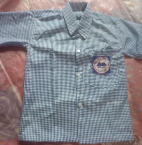 Linen Cotton Check School Uniform Shirts, Gender : Boys, Girls