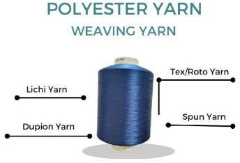 Polyester Threads, For Weaving, Pattern : Dyed