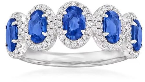 Polished Gold Blue Sapphire Diamond Rings, Style : Common