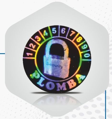 Multi Color Round Printed Plastic Holographic Seals