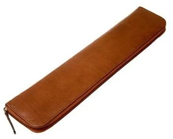 Brown Leather Tie Case