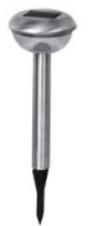 Stainless Steel Incandescent Solar LED Yard Light, For Home, Garden
