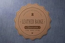 Leather Badge, For Advertising