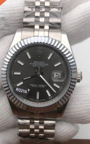 Rolex Date Just Black Dial Swiss Automatic Watch