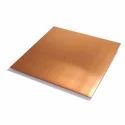 Rectangular Copper Plate, Color : Golden