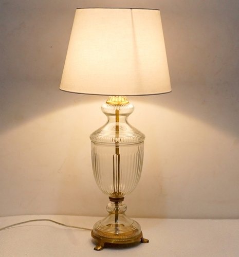 Printed LED Non Polished Glass Table Lamps For Lighting, Decoration, Home Decorative