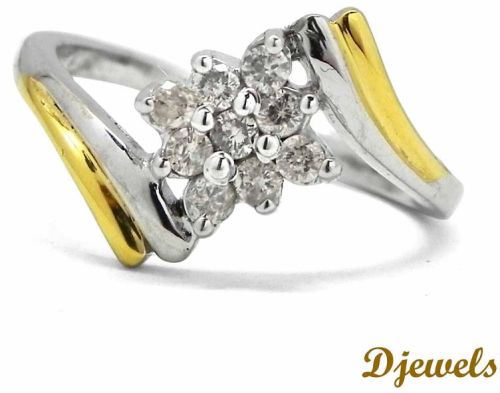 Diamond Ring Solid Gold For Women's