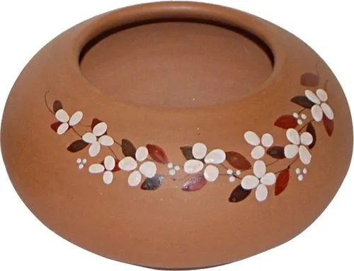 Hand Painted Terracotta Pot, Size : 8inch