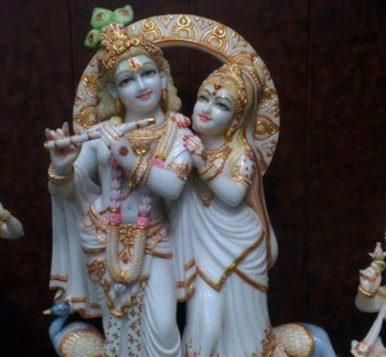 Marble Radha Krishna Moorti, For Home, Office, Shop