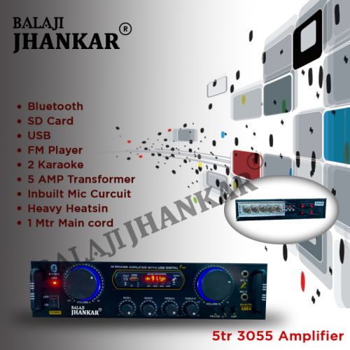 Jhankar Digital Stereo Amplifier, Color : Black