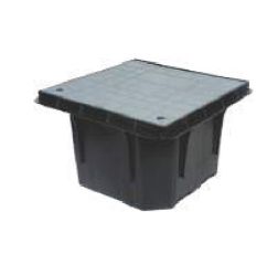 ATCAB 2.5-3kg Square Polymer Earth Pit, Color : Grey Black