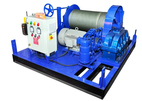 Electric Winch Machine, For Construction, Pulling Loads, Voltage : 440v