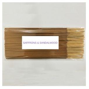 Bamboo Saffron & Sandalwood Incense Sticks, Color : Brown