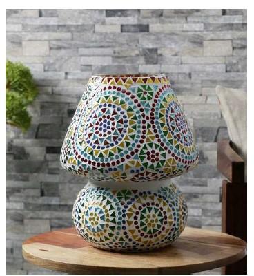 Polished LED Mosaic Table Lamps, For Lighting, Decoration, Party, Home Decorative, Fuel Used : Eletric