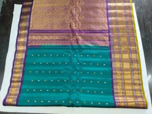 Gadwal Pure Silk Handloom Sarees, Feature : Dry Cleaning