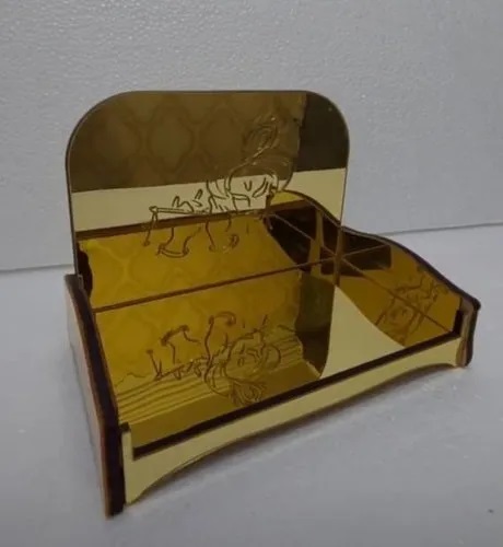 Engraved Acrylic Krishna Singhasan, Color : Gold