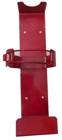 Mild Steel Fire Extinguishers Bracket, Color : Red