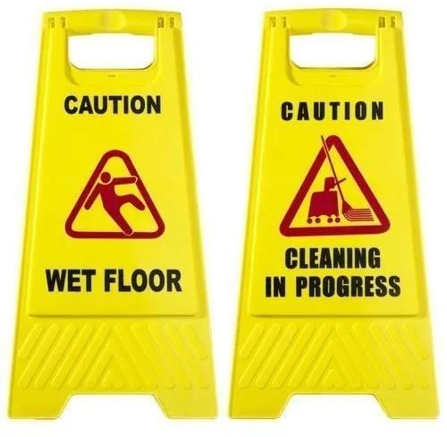 PVC Floor Safety Signs, For Industrial, Color : Yellow