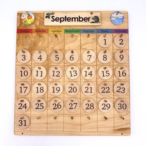 Polished Perpetual Wooden Calendar, For Baby Playing, Age Group : 3