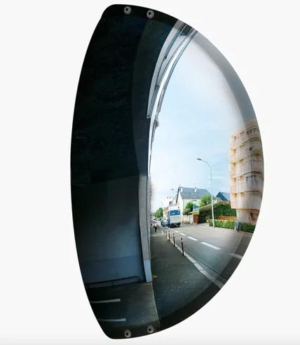 Half Dome Mirror, Color : Silver