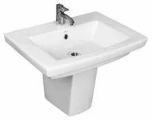 White Ceramic Basin, For Home, Hotel, Office Etc., Style : Modern