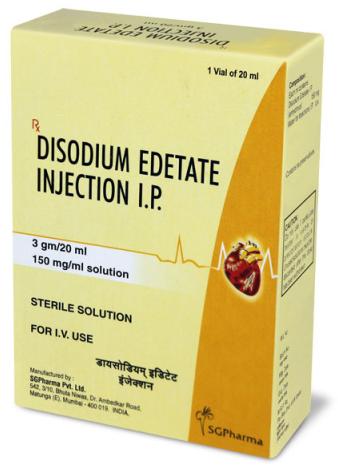 EDTA Injection, Form : Injectable