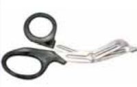 Silver Stainless Steel Black Handle Scissor, For Hospital, Size : 5.5”/7.5” Inch