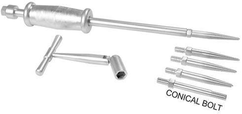 Nail Removal Set With 5 Bolt, Color : Silver