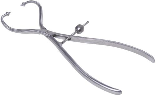 Patella Bone Holding Forceps Ball Tip Curved