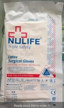 Nulife Surgical Gloves, Size : All