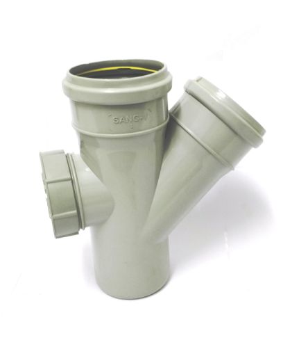 SANG-V SWR SINGLE WYE WITH DOOR WITH YELLOW STRIP SILICONE RING FIT (also Available In Selffit)