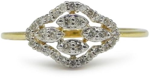 Yellow Gold Diamond Ring For Daily Wear