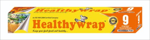 Healthywrap Smooth 9 Meter Aluminium Foil, Packaging Type : Paper Box