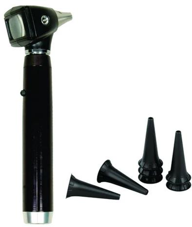 Aluminium LED Otoscope Set, Color : Black