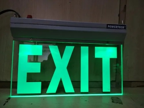 Metal Exit Sign Board, Color : White