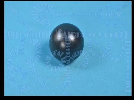 Round Rubber Ball, Color : Black