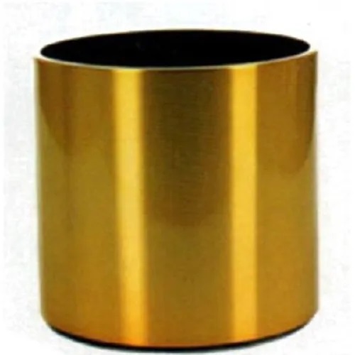 Gold Cylendriclal Stainless Steel Flower Planter