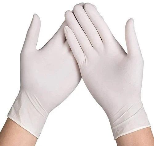 Latex Gloves, Color : White