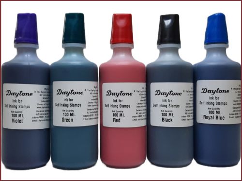 Daytone Self Inking Stamp Ink, Packaging Type : Plastic Bottle