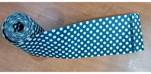 Blue White Cotton Printed Elastic Tape, Size : 75mm