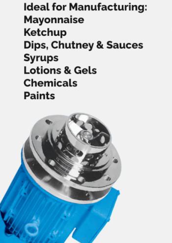 Electric Automatic Bottom Drive Mixer Homogenizer, Color : Blue