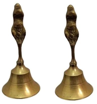 Gold Plated Polished Brass Hand Bell