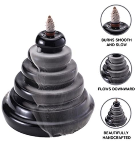 300 Gms Resin Bodhi House Smoke Fountain, For Gifting